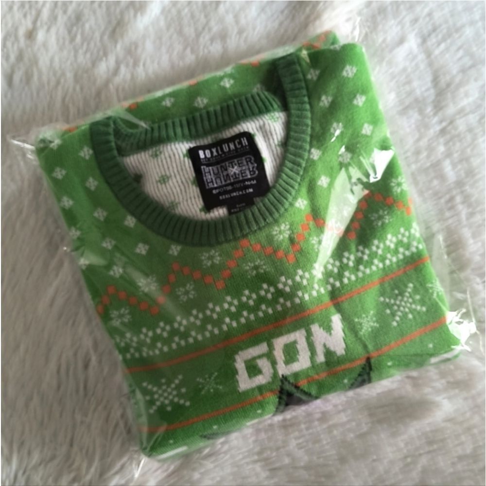 BoxLunch Hunter X Hunter Chibi Gon Holiday Sweater - Picture 3 of 4
